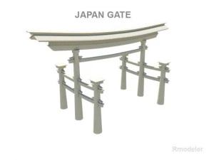 japan gate 3D Model