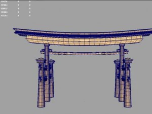 japan gate 3D Model