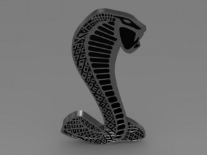 mustang shelby logo 3D 模型