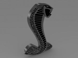 mustang shelby logo 3D 模型