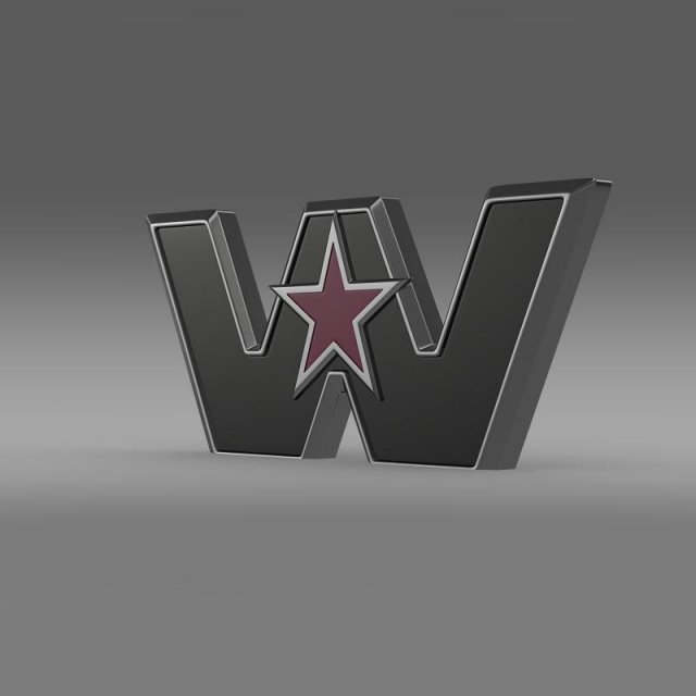 western star logo Modelo 3D .c4d .max .obj .3ds .fbx .stl .blend 