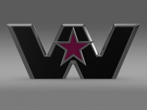 western star logo Modelo 3D