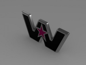 western star logo Modelo 3D
