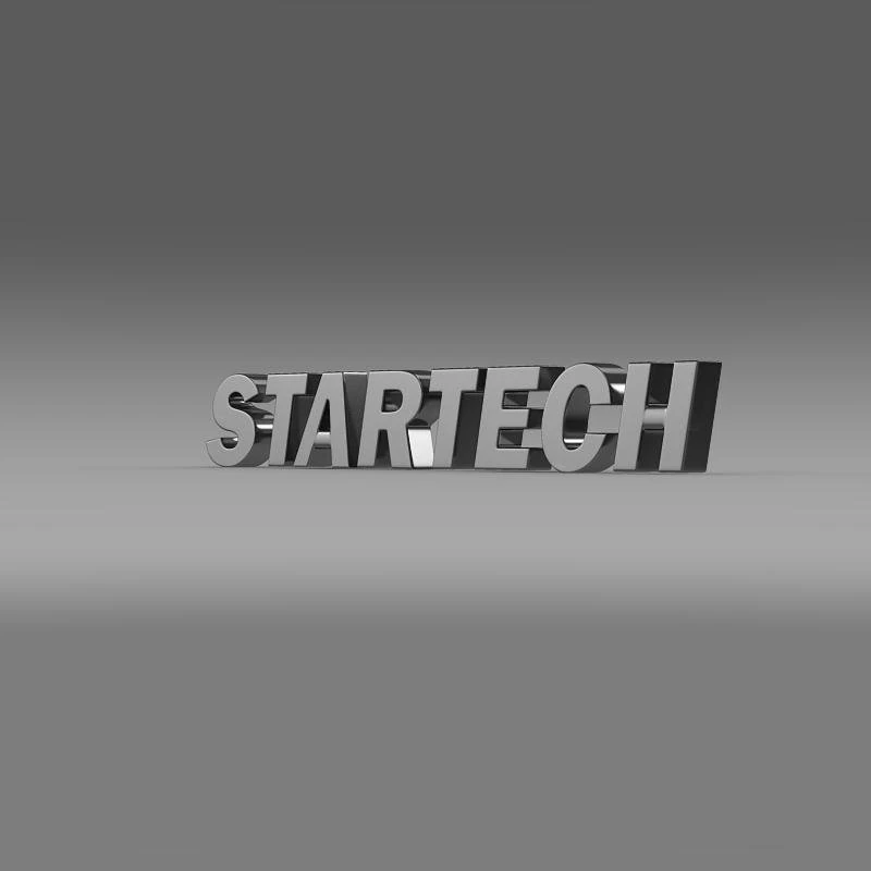 startech logo 3D Model .c4d .max .obj .3ds .fbx .stl .blend