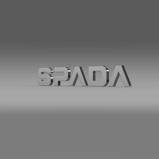 spada logo Modèle 3D .c4d .max .obj .3ds .fbx .stl .blend