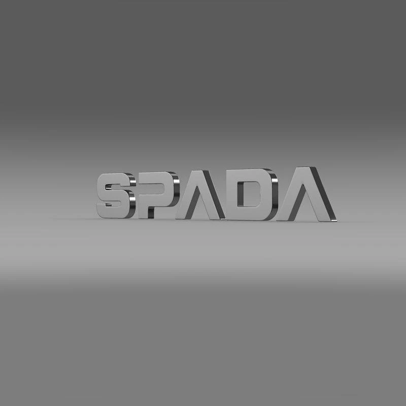 spada logo 3D Model .c4d .max .obj .3ds .fbx .stl .blend 