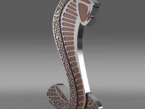 shelby red stripe logo 3D Model