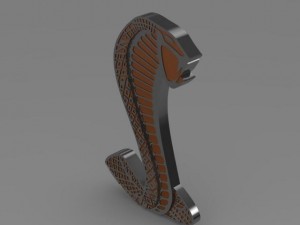 shelby red stripe logo Model 3D