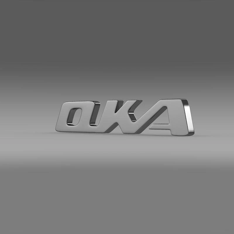 oka logo 3D Model .c4d .max .obj .3ds .fbx .stl .blend 