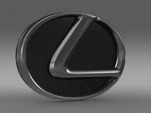 lexus motors logo 3D Model