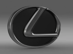 lexus motors logo 3D Model