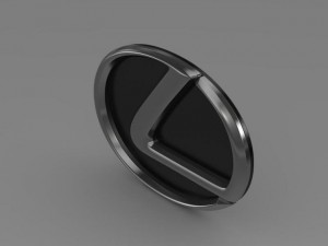 lexus motors logo 3D Model