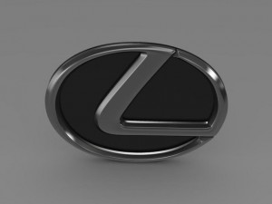 lexus motors logo 3D Model