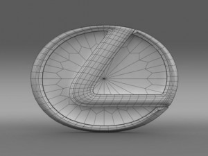 lexus motors logo 3D Model