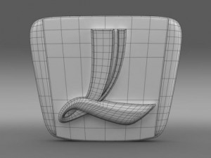 luxgen logo Model 3D
