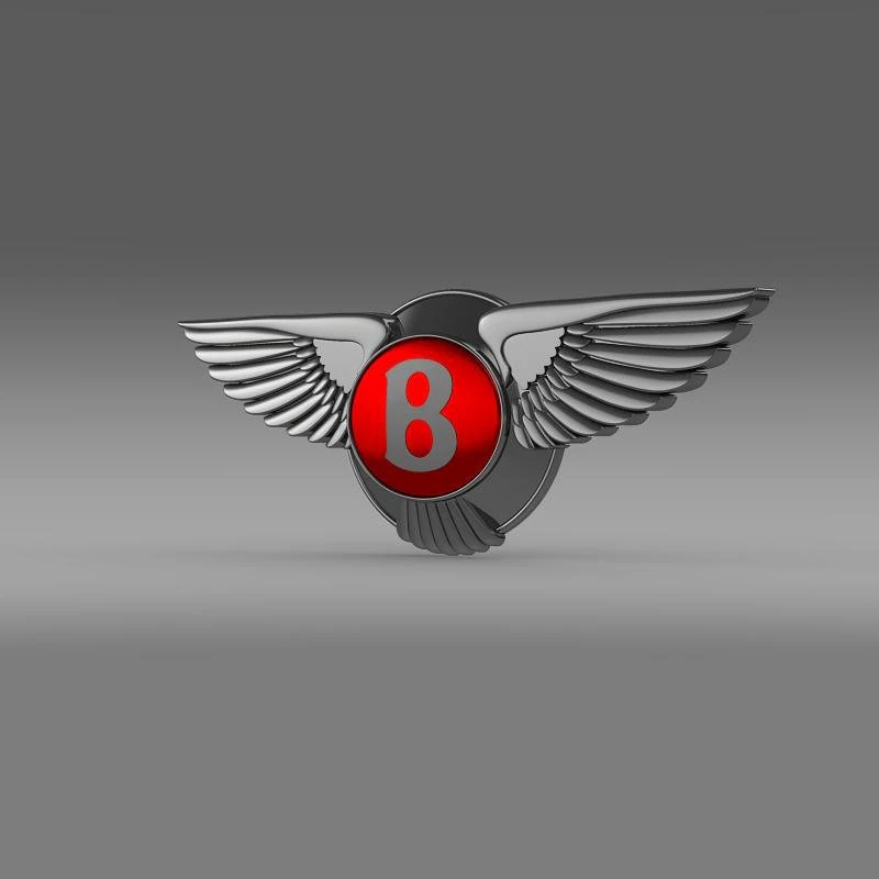 bentley new logo 3D Model .c4d .max .obj .3ds .fbx .stl .blend 