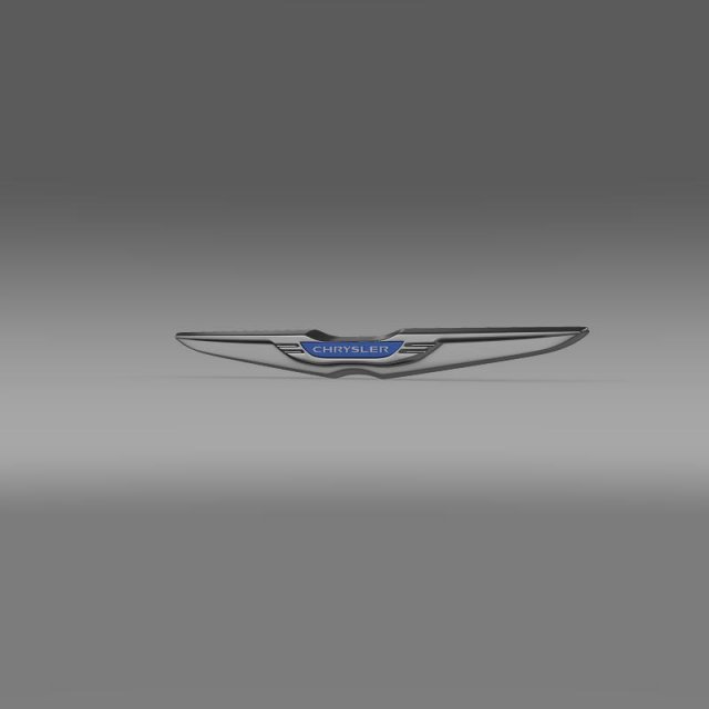 chrysler new  logo 3Dモデル .c4d .max .obj .3ds .fbx .stl .blend 