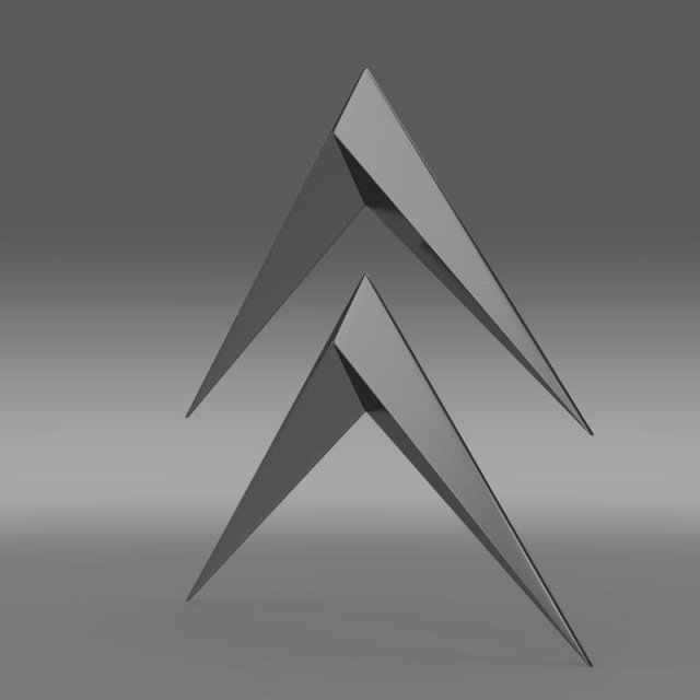 citroen old logo 3Dモデル .c4d .max .obj .3ds .fbx .stl .blend 