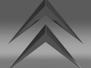 citroen old logo 3D Model