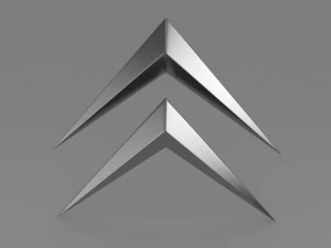 citroen old logo 3D Model