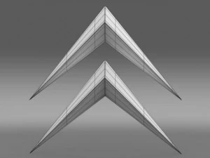 citroen old logo 3D Model