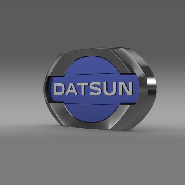 datsun logo Model 3D .c4d .max .obj .3ds .fbx .stl .blend 