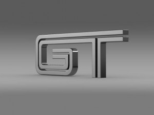 ford mustang gt logo Modèle 3D