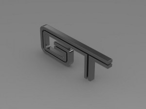 ford mustang gt logo 3D Model