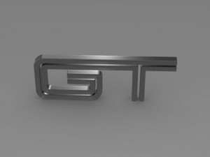 ford mustang gt logo 3D Model