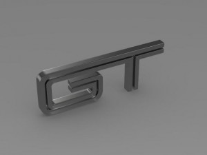 ford mustang gt logo 3D Model
