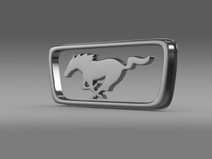 ford mustang pony logo 3D Model