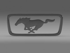 ford mustang pony logo Modello 3D