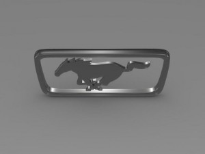 ford mustang pony logo Modello 3D