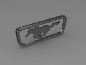 ford mustang pony logo Modello 3D