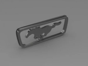 ford mustang pony logo 3D Model