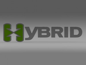 hybrid logo 3D Model