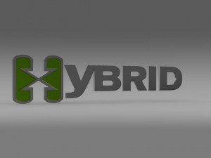 hybrid logo 3D 모델