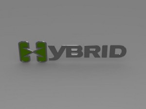 hybrid logo 3D 모델