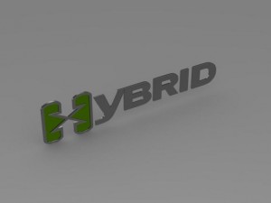 hybrid logo 3D 모델