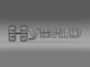 hybrid logo 3D 모델
