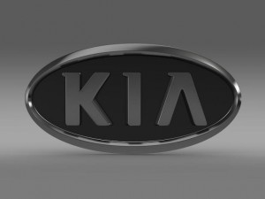 kia motors logo Modelo 3D