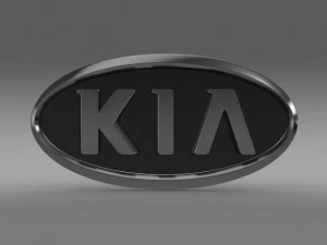 kia motors logo 3D Model