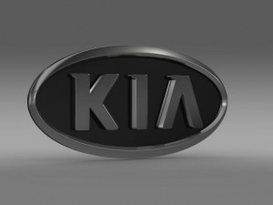 kia motors logo Modelo 3D