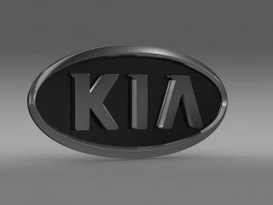 kia motors logo 3D Model