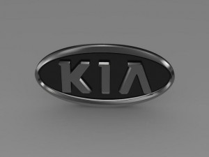 kia motors logo Modelo 3D
