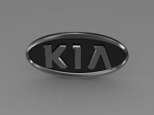 kia motors logo 3D Model