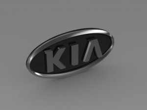 kia motors logo Modelo 3D