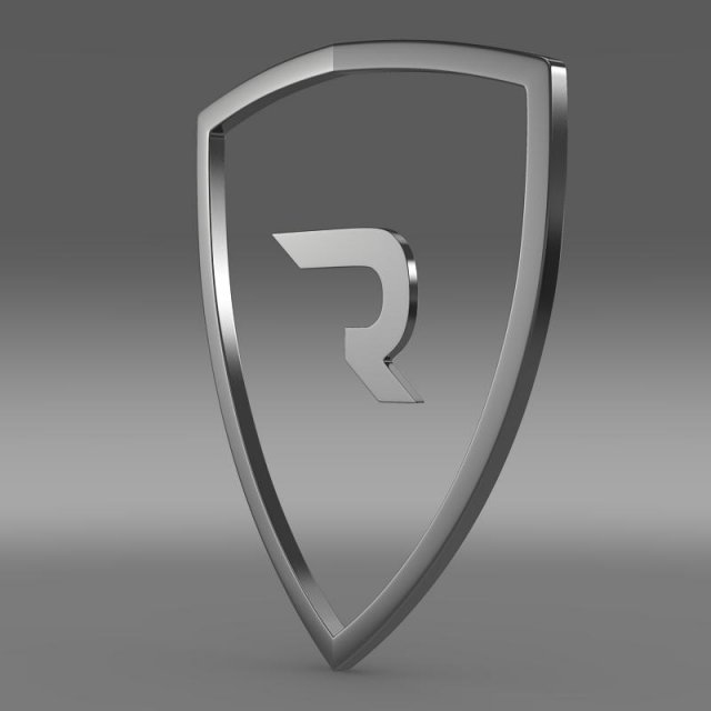rimac logo 3D Model .c4d .max .obj .3ds .fbx .stl .blend 