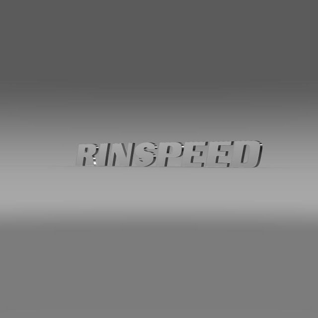 rinspeed logo 3D Модель .c4d .max .obj .3ds .fbx .stl .blend 