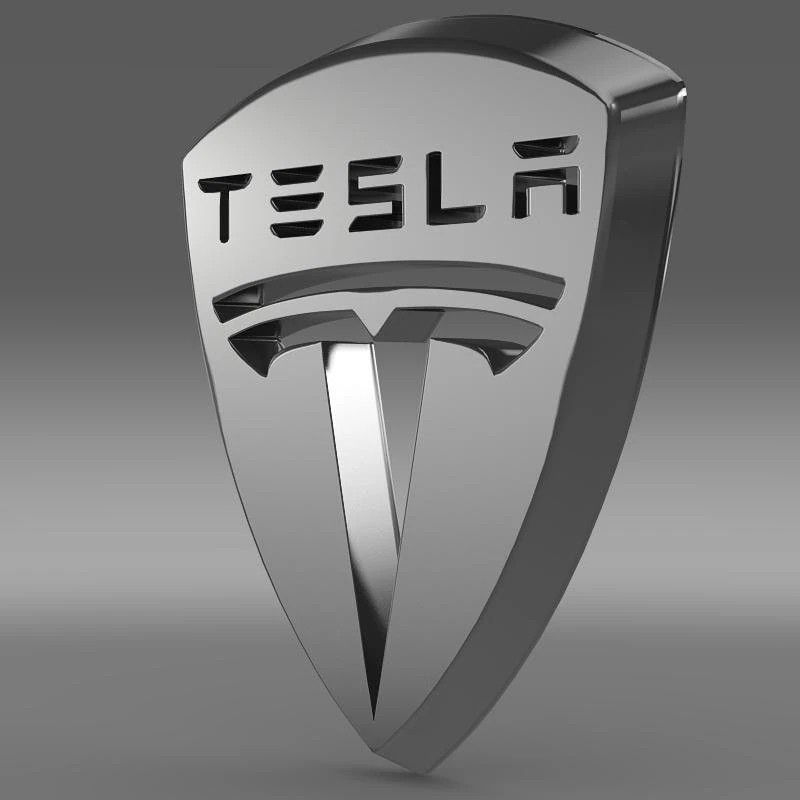 tesla logo 3D Model .c4d .max .obj .3ds .fbx .stl .blend 